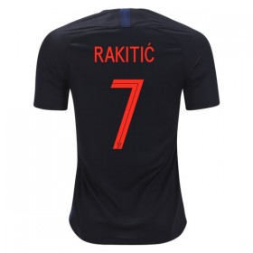 Camisolas de Futebol Croácia Rakitic 7 Equipamento Alternativa Copa do Mundo 2018 Manga Curta